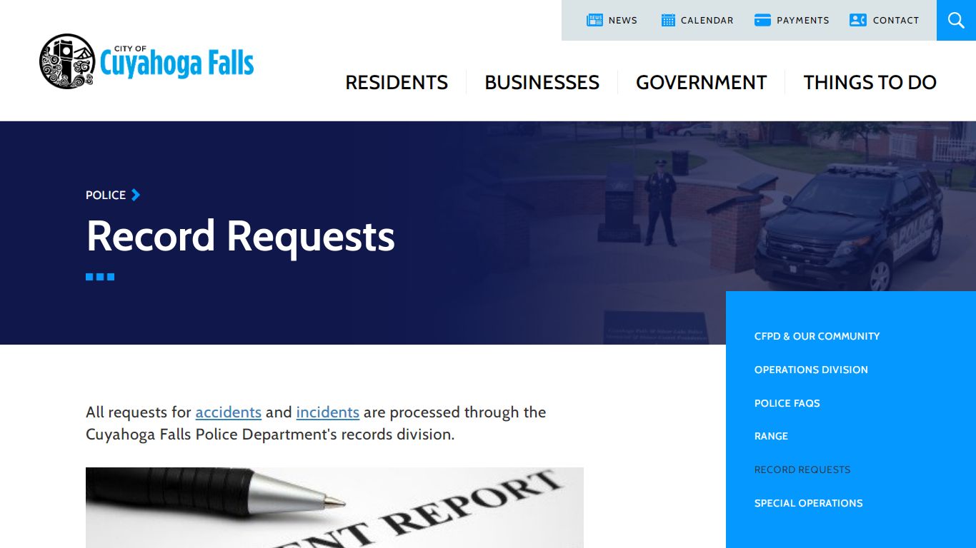 Record Requests | City of Cuyahoga Falls